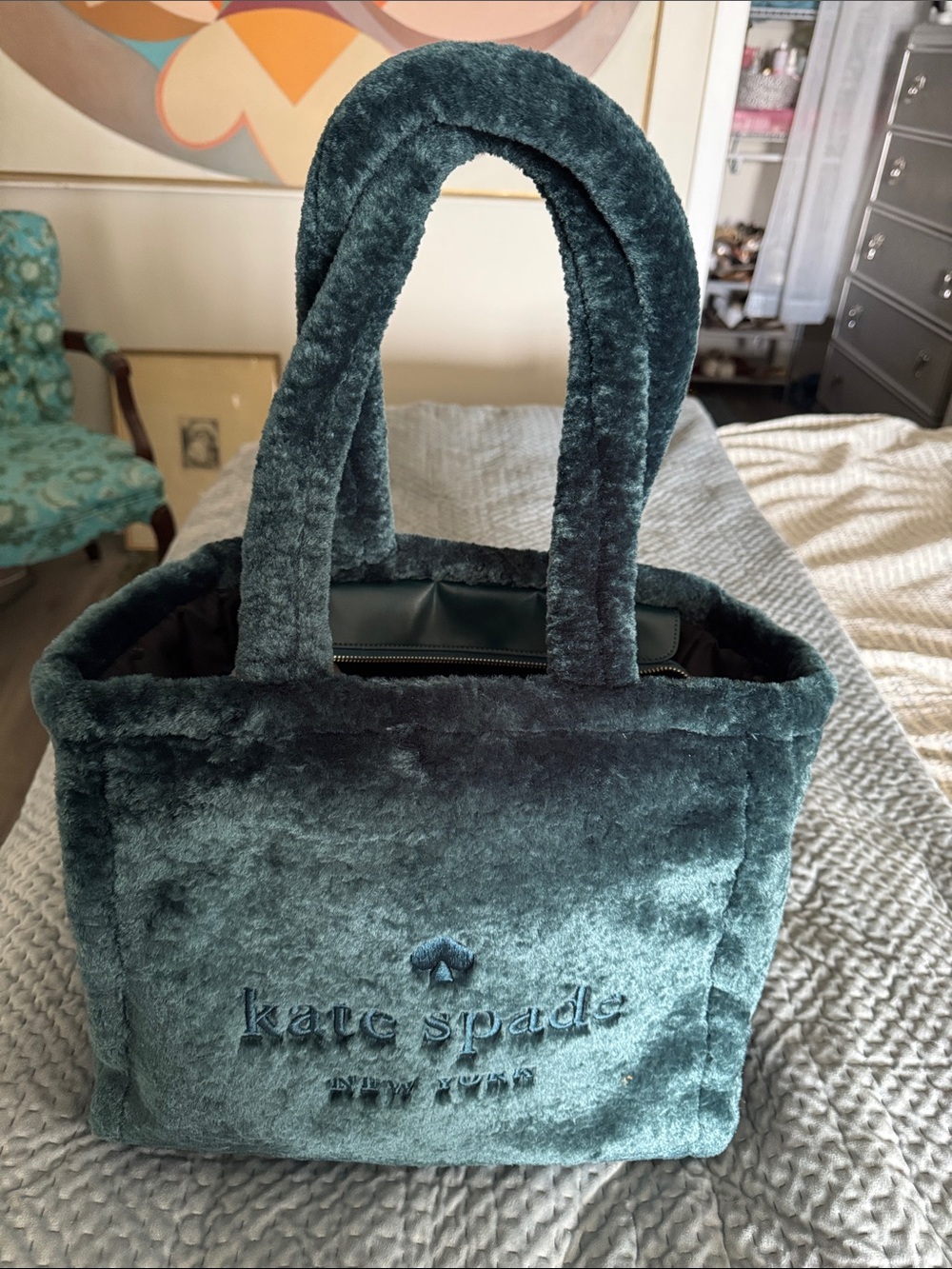 Kate spade large tote Ella shearling